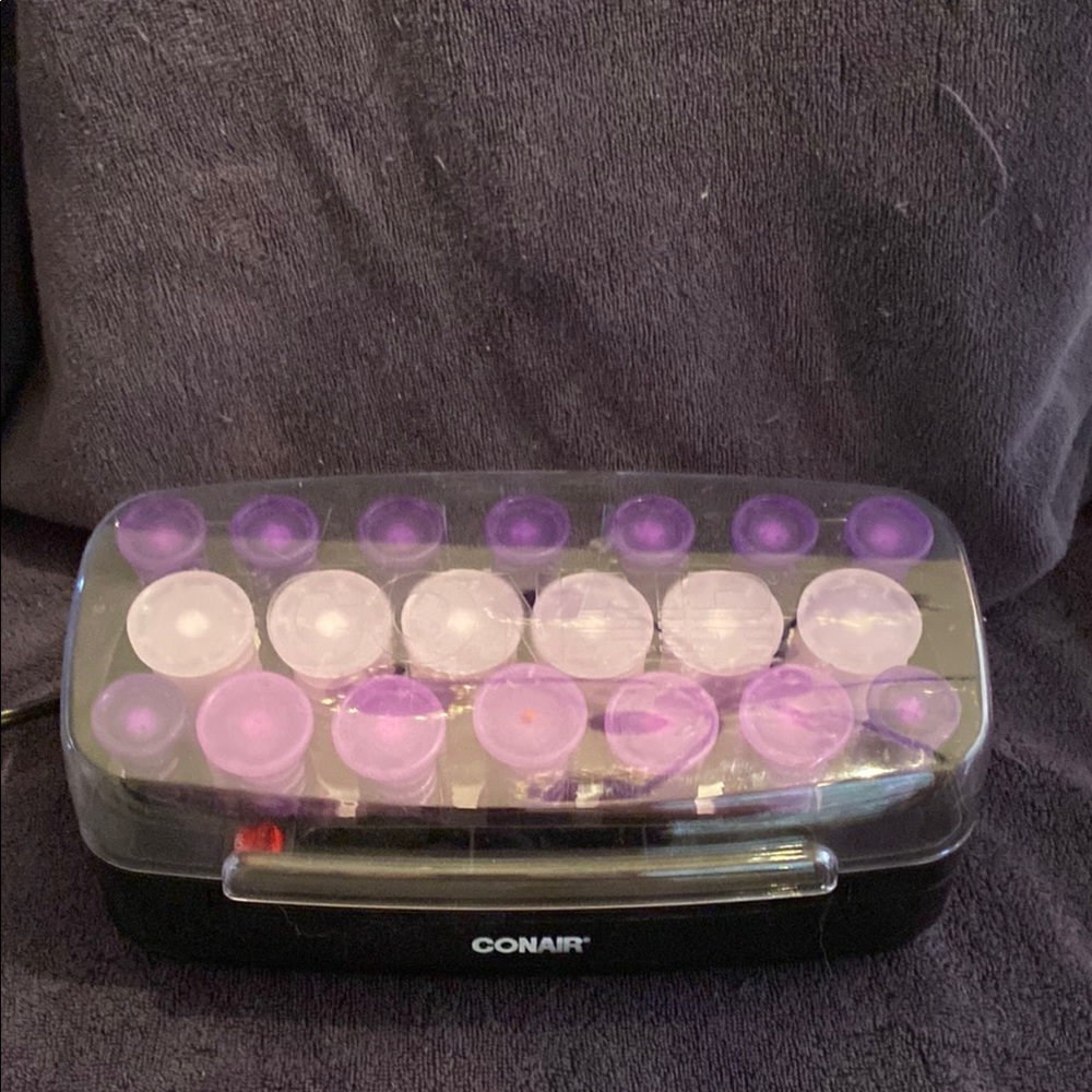 Conair Purple and White Hair Rollers